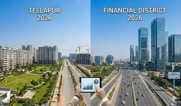Featured Image of Tellapur Vs Financial District 2026 Price Trends 3bhk Cost Comparison
