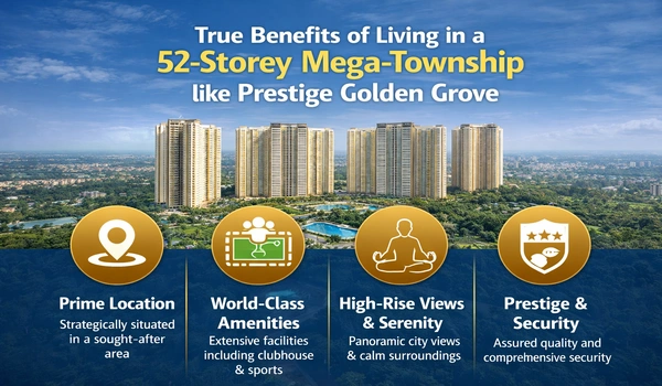 Featured Image of What are the True Benefits of Living in a 52-Storey Mega-Township Like Prestige Golden Grove?